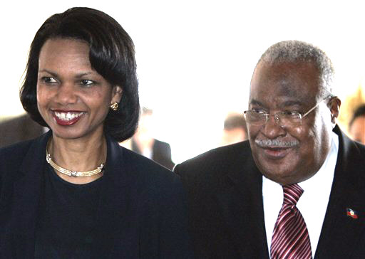 Condoleeza Rice et Gérard Latortue