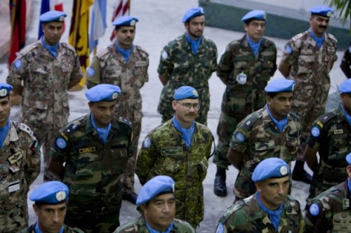 Des soldats Brésiliens de la Minustah