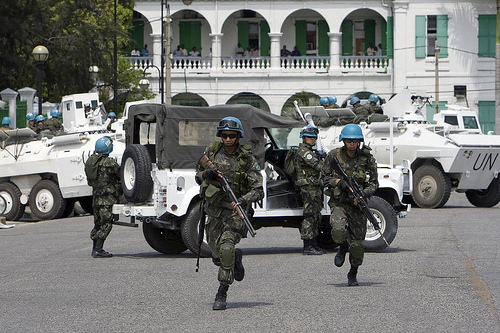 Minustah au palais des ministeres