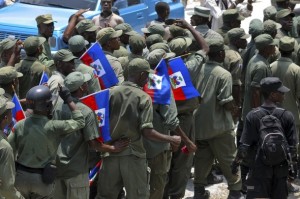 La manifestation des militaires dit démobilisés, le 18 mai 2012.