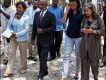 Michele Obama en Haiti lors d'une visite surprise