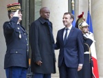 Le président Jovenel Moise accueilli par son homologue français